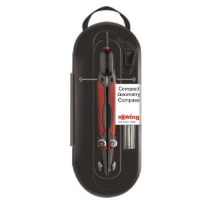 Cyrkiel kreślarski rOtring Compact, Czarno-czerwony
